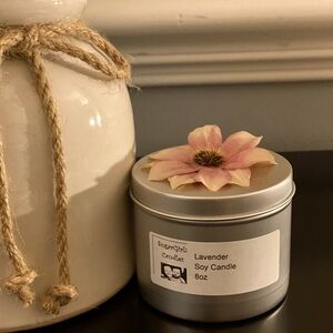 SugarGirlz Handmade Lavender Soy Candle 8oz